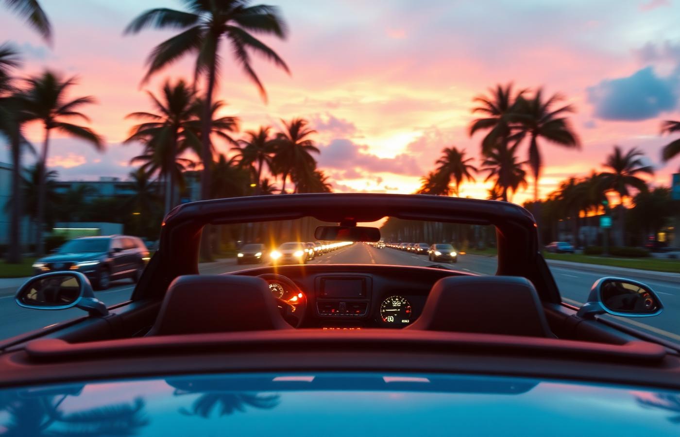 Dirigindo em Miami